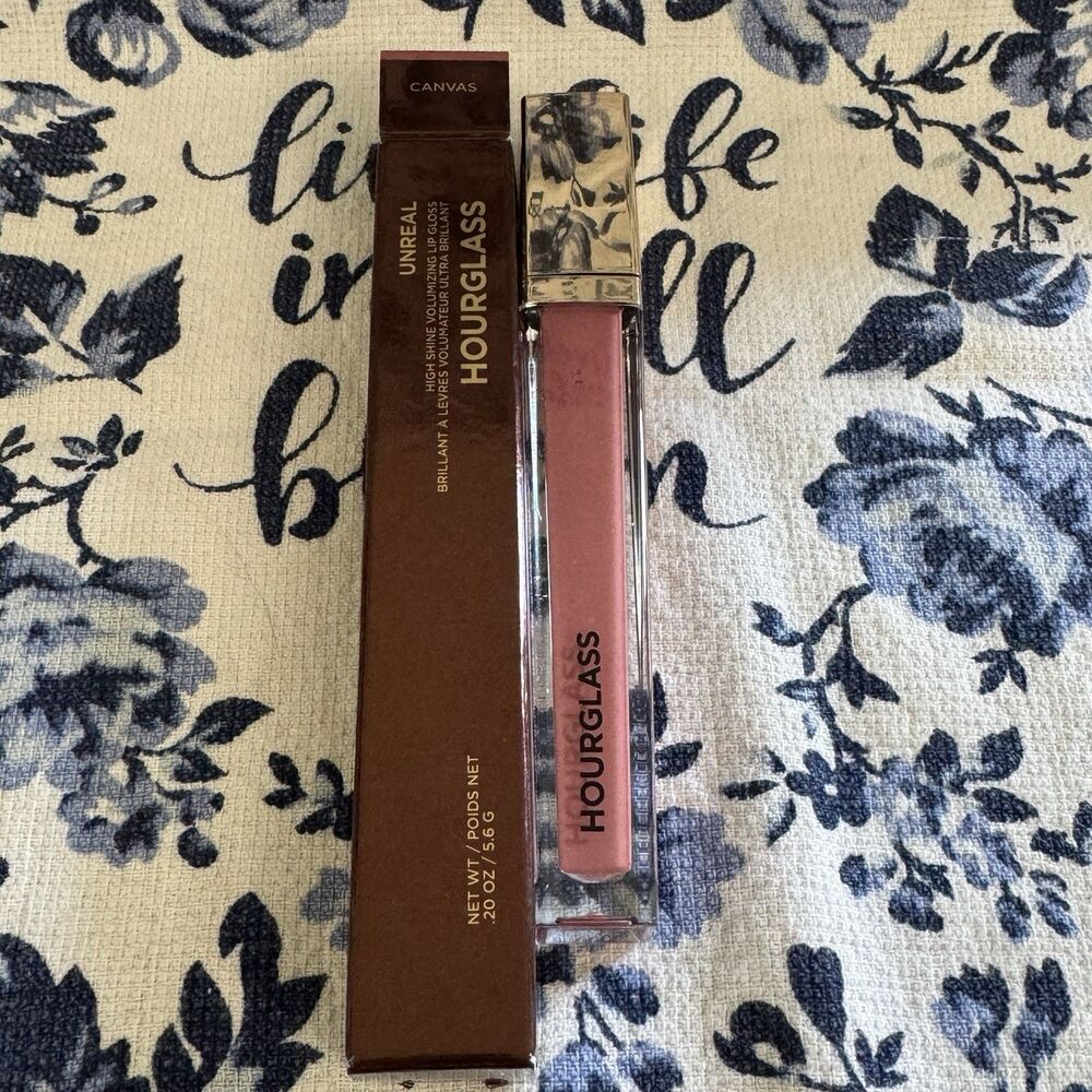 Hourglass Unreal High Shine Volumizing Lip Gloss - Canvas - .20 oz - NIB